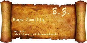 Buga Zomilla névjegykártya
